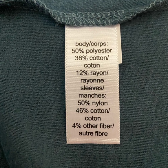 NWT Maurice Blouse Lace Sleeves V-Neck Women's Large [117] - Picture 5 of 5